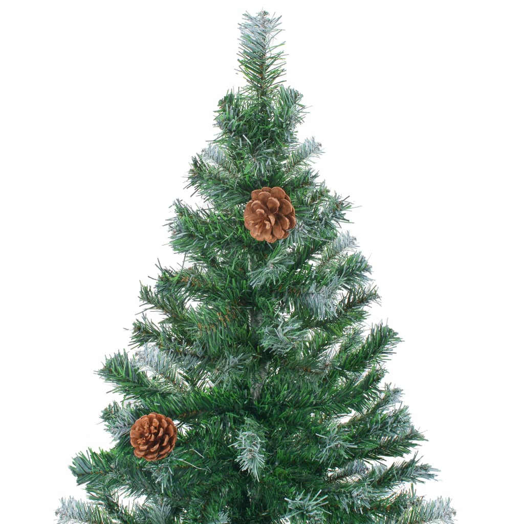 vidaXL Pre-lit Christmas Tree with Pinecones Xmas Tree Holiday Decoration